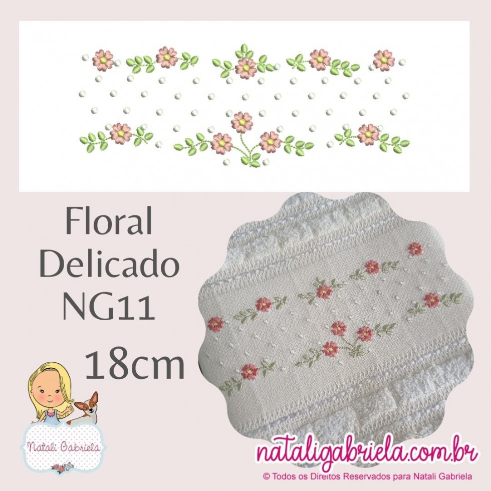 Matriz De Bordado Floral