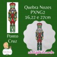 Matriz de Quebra Nozes em ponto cruz para bordar à máquina.