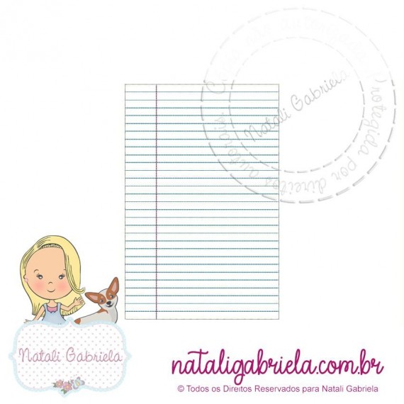 Folha de Caderno NG1 - 13x18cm