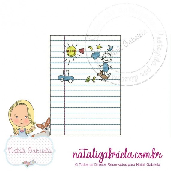 Folha de Caderno NG2 - 13x18cm