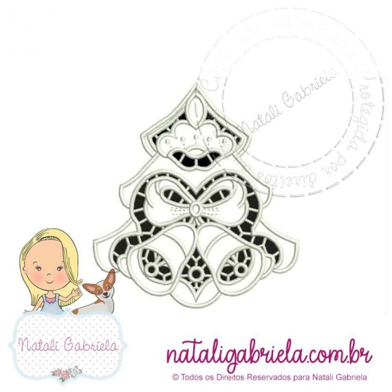 Matriz de Bordado Richelieu Natal NG1 - 12cm